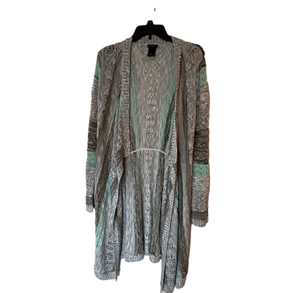 New Direction Open Front Cardigan Sweater Size L - Picture 1 of 8